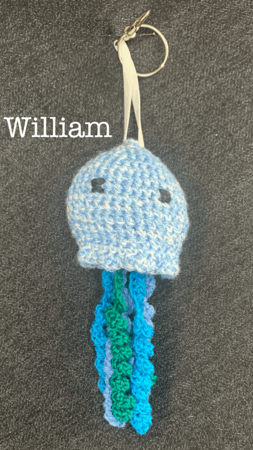 Porte-clé méduse en crochet – Image 25