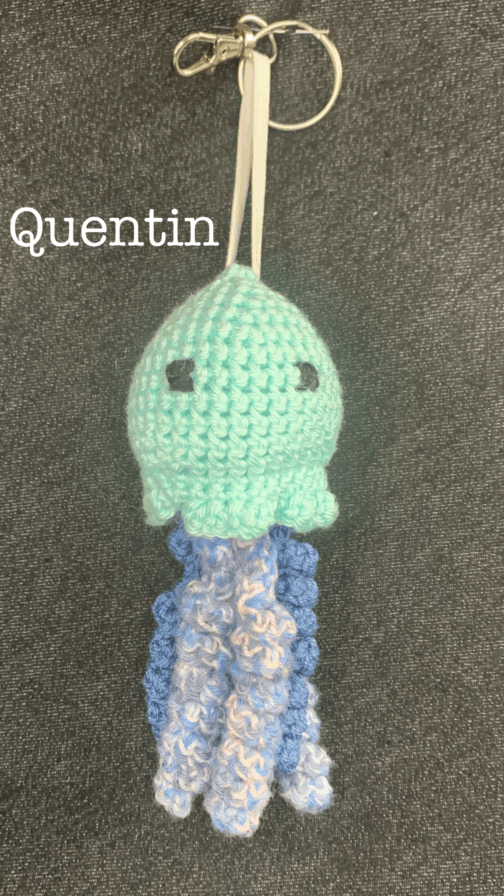 Porte-clé méduse en crochet – Image 22