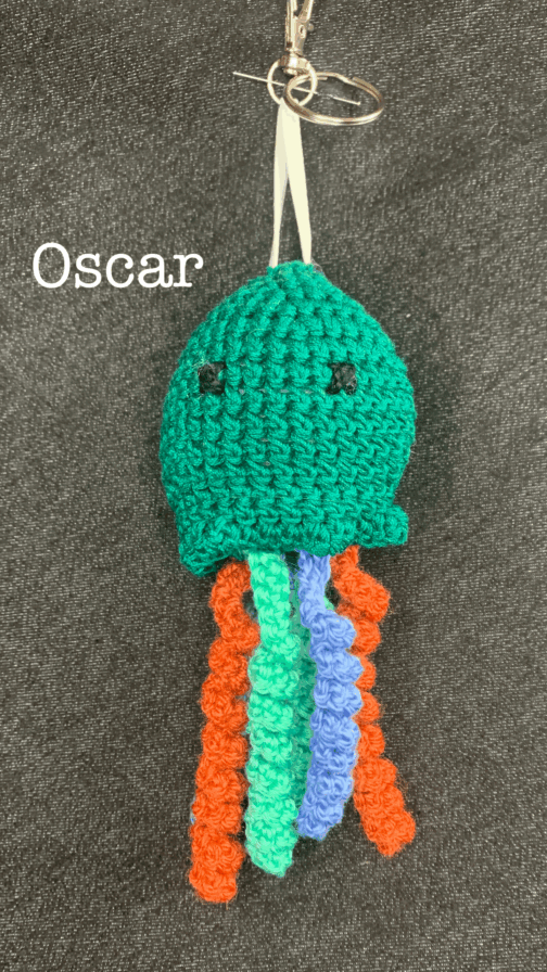 Porte-clé méduse en crochet – Image 20