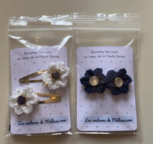 Barrettes à fleurs